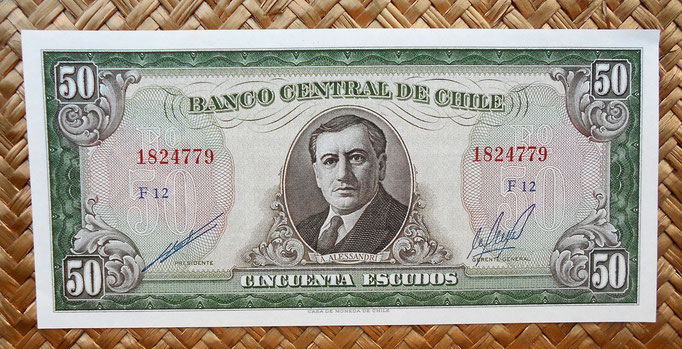 Chile 50 escudos 1973-75 anverso