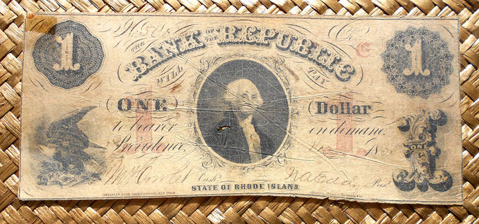 Rhode Island 1 dólar 1855