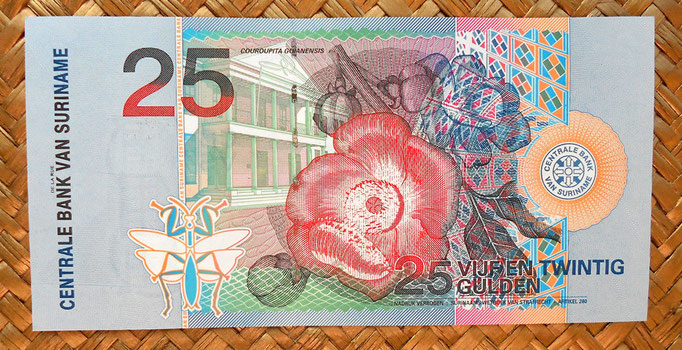 Surinam 25 gulden 2000 reverso