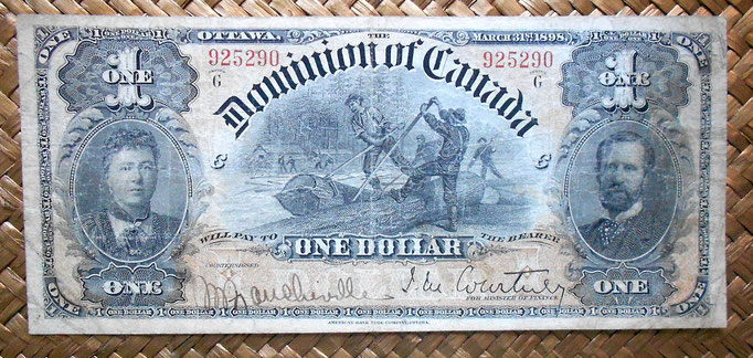 Canadá 1 dólar 1898 -Dominion of Canada anverso