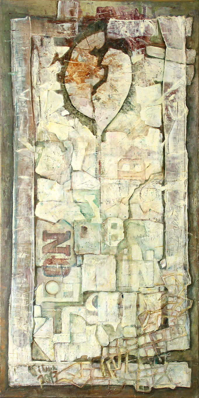 Erinnerung II, Acryl, 50x100