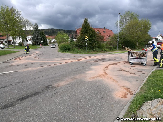 Blick auf die Einsatzstelle