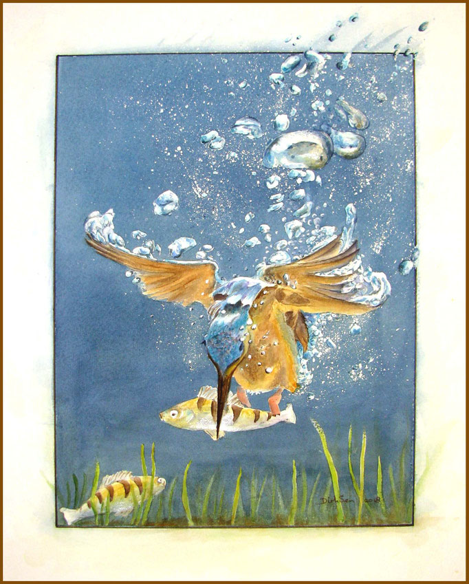 hebbes, aquarel