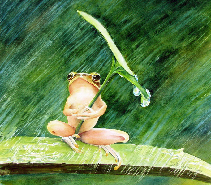 rainy day, aquarel n.t.k.