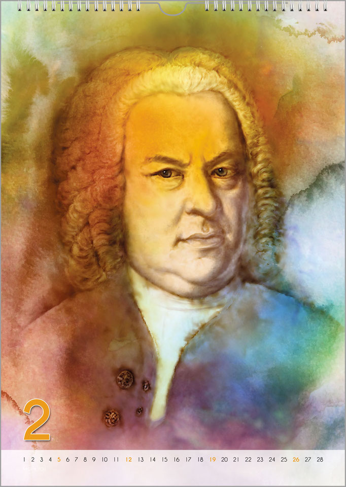 Music Gift, Bach Calendar, February.