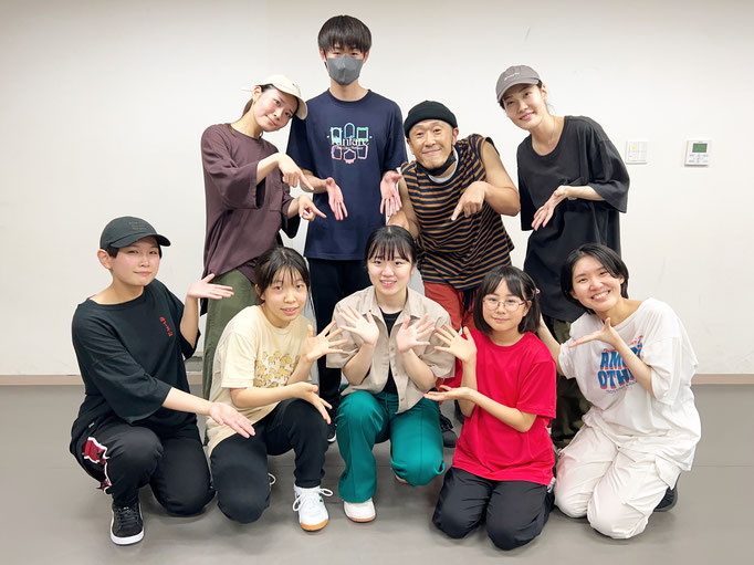 千葉市ダンススクール Beat squadの西千葉スタジオ・17時10分ヒップホップ入門クラスにアミちゃんが入会してくれました♪