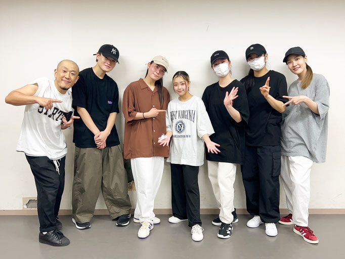 千葉市ダンススクール Beat squadの西千葉スタジオ・土曜日20時ヒップホップクラスにユノンが入会をしてくれました、嬉しい♪