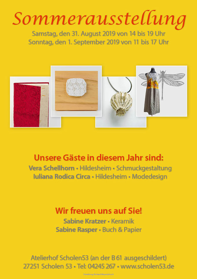 Plakat zur Sommerausstellung 2019