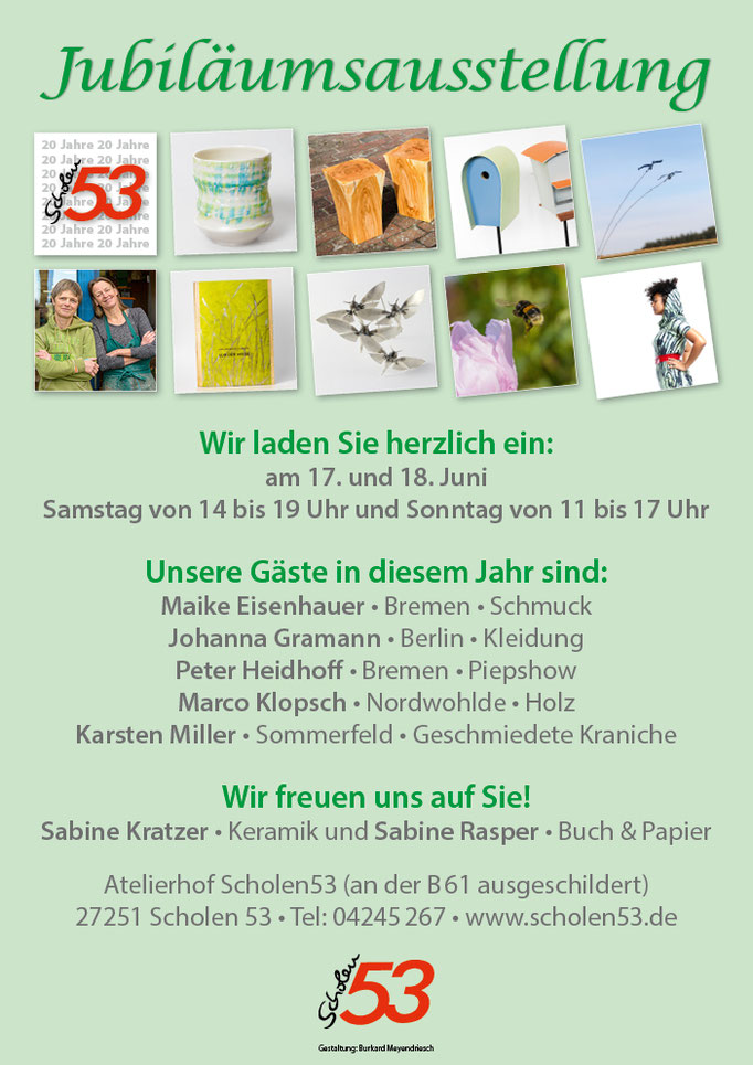 Plakat zur Sommerausstellung 2017