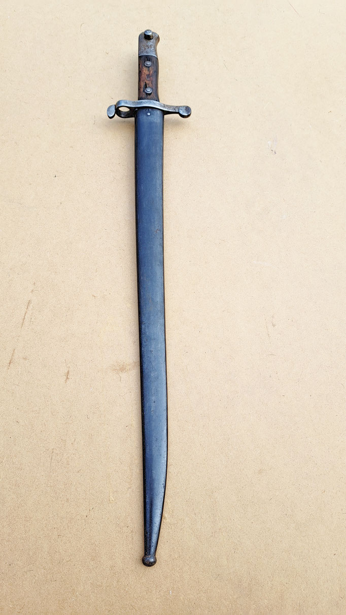 Baïonnette pour fusil Guedes 1885 portugais ou Kropatschek 1886