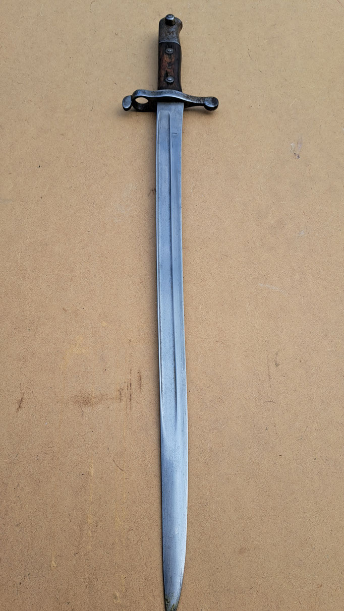 Baïonnette pour fusil Guedes 1885 portugais ou Kropatschek 1886