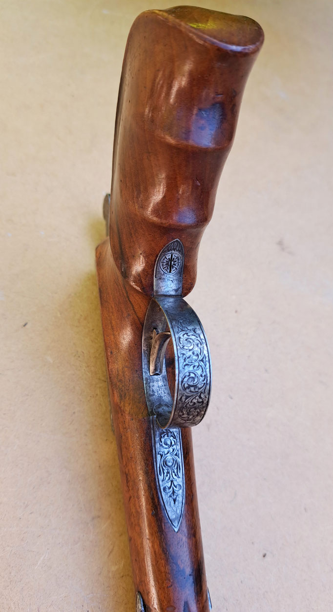 pistolet à un coup Prelat detail du pontet 