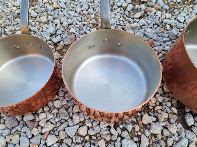 casseroles en cuivre