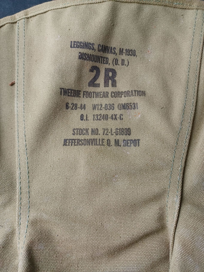 marquage guêtres leggings us M 38