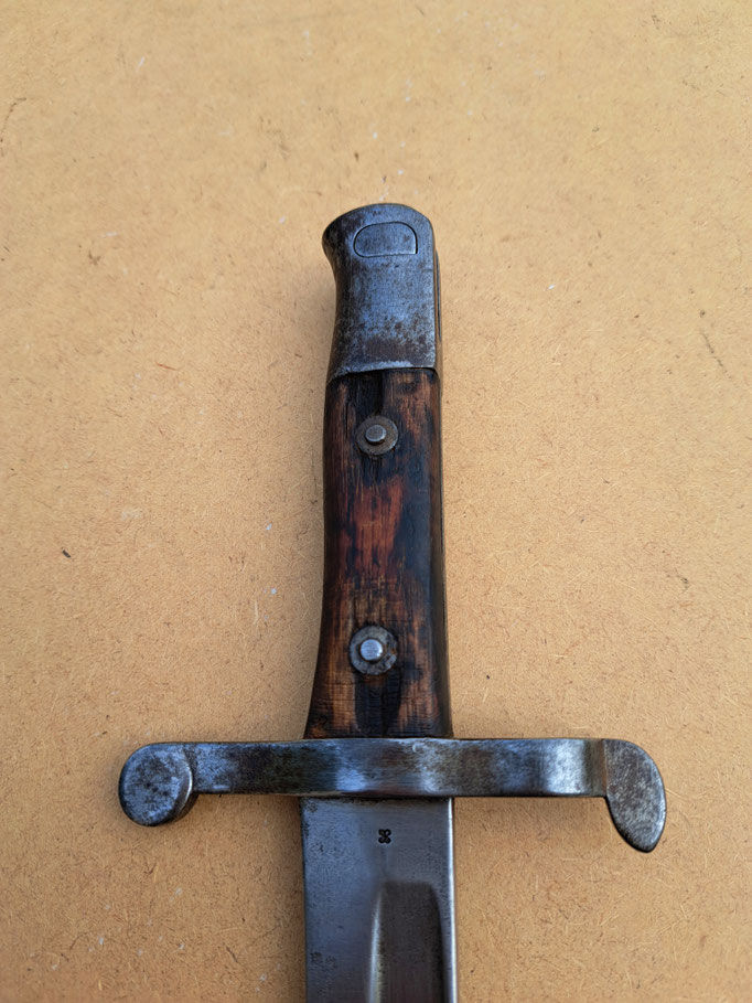 Baïonnette pour fusil Guedes 1885 Portugais .