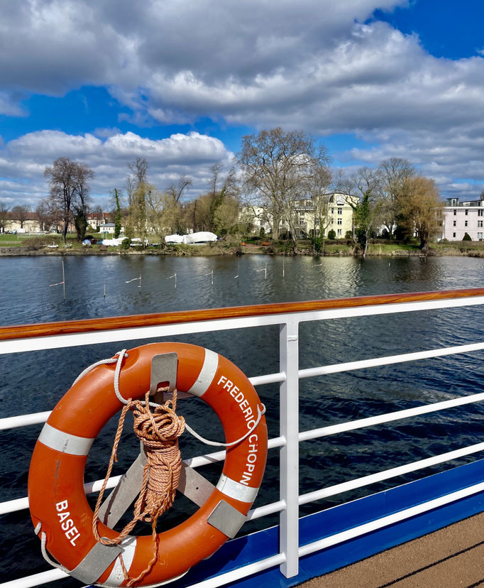 Wunderbare Aussichten bieten sich den Gästen der MS Thurgau Chopin