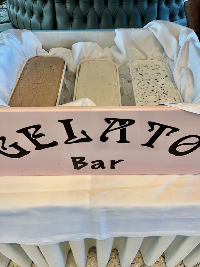 Die süße Gelato Bar an Bord