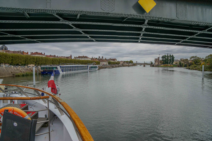 Mit der BIJOU DU RHÔNE erreichen wir Chalon-sur-Saône