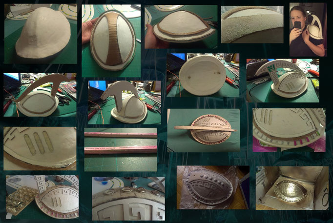 So you can get an impression of all the details I put into the pauldron. Damn, I even ate some sweets in order to achieve all parts. XD