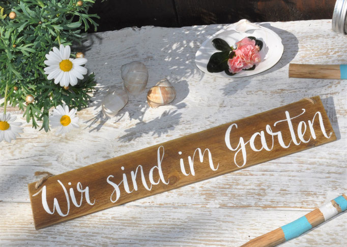 Wir sind im Garten natur Nr.1  ca. 40cm/6cm  Fr. 18.-