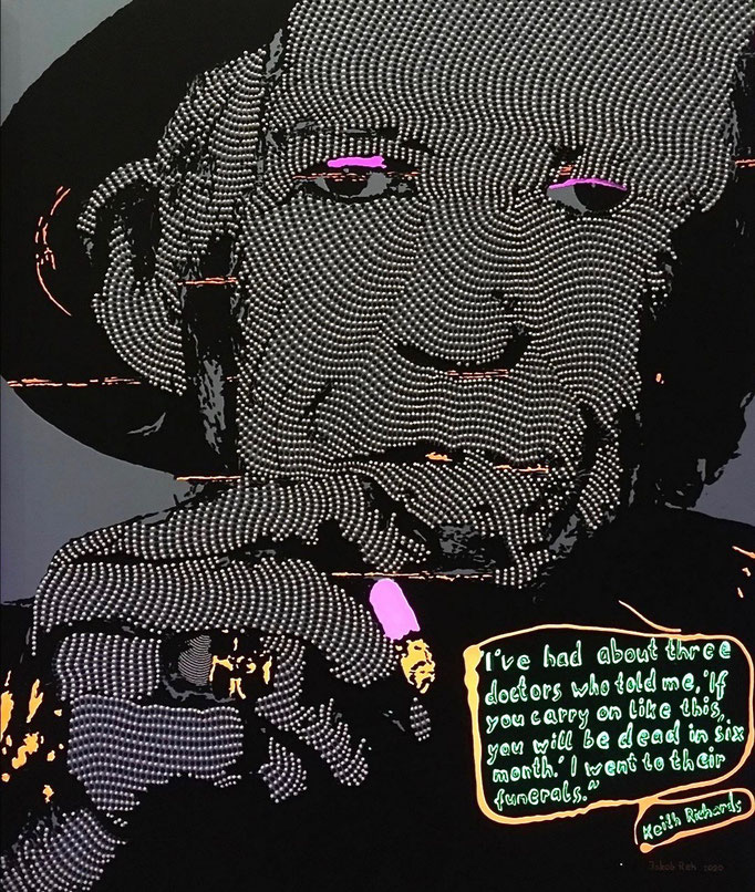Keith Richards - I am who I am (2020) - 110 x 90 cm - Acryl auf Leinwand