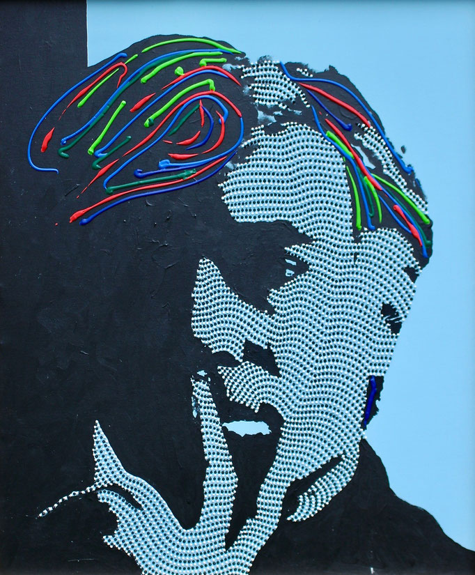 Andy Warhol - The Outsider (2019) - 75 x 90 cm - Acryl und Bauacryl auf Leinwand - erhältlich