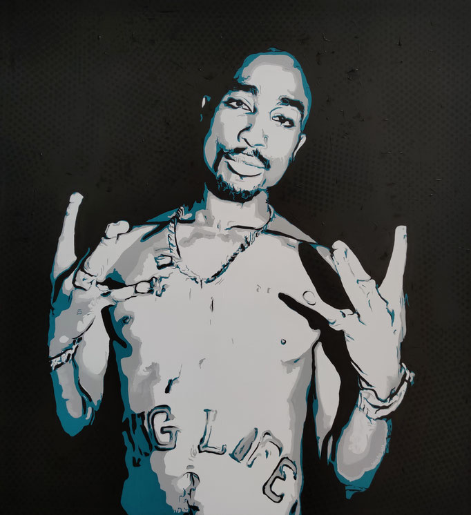 Pac (2023) - 120 x 110 cm - Acryl auf Leinwand - available