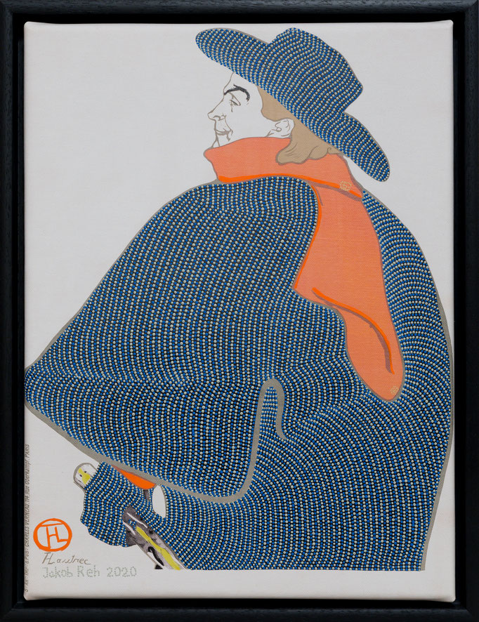 Les Chansonniers de Mortmartre - Aristide Bruant (2020) - 44 x 33,5 cm - Acryl auf Kunstdruck - available