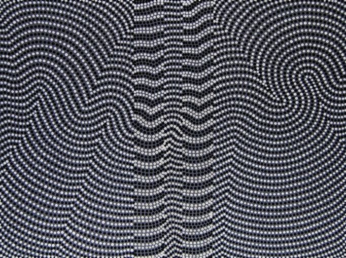 Pointed stripes (2013) - 96 x 71,5 cm - Acryl auf Leinwand - available