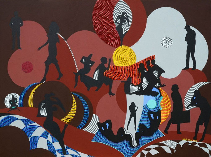 Sugared tides (2012) 95 x 70,5 cm - Acryl auf Leinwand - Bielefeld