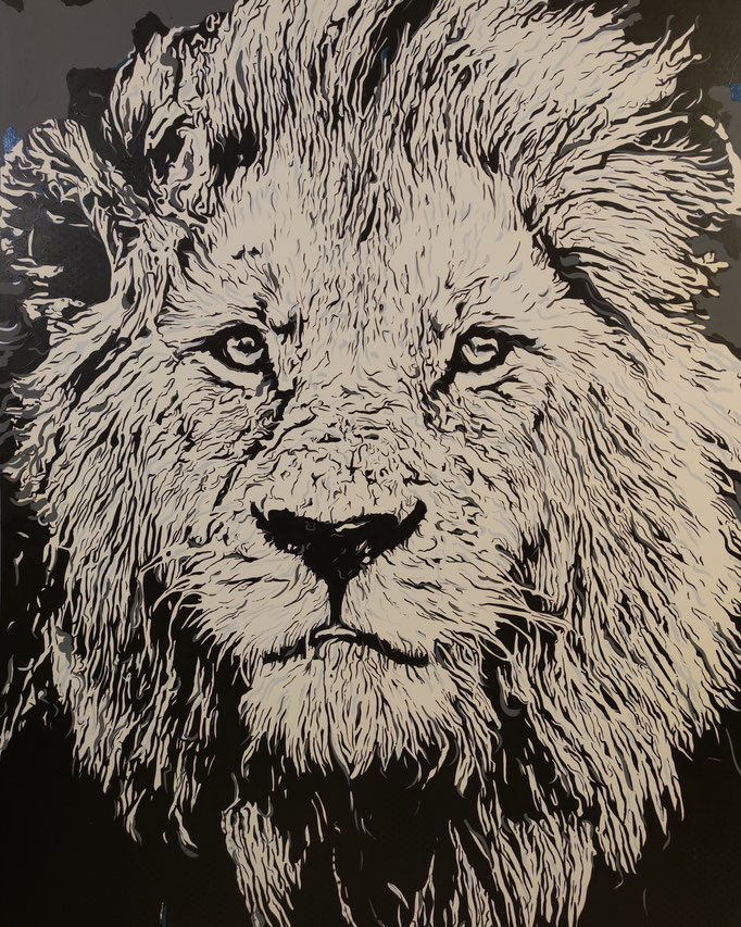 Lion (2023) - 200 x 150 cm - Acrylic on canvas - available