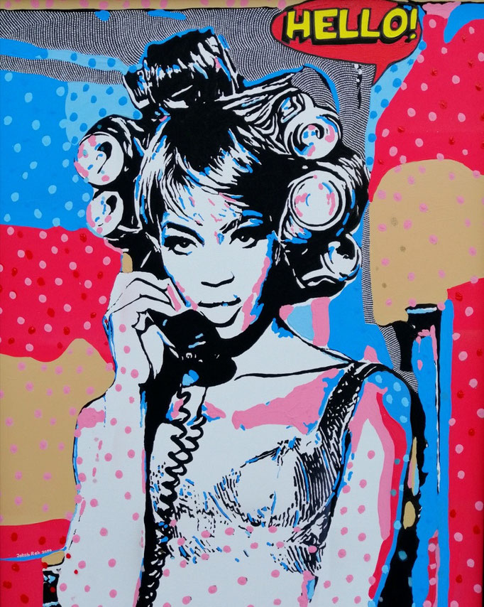 Naomi is calling (2020) - 100 x 80 cm - Acryl auf Leinwand - erhältlich