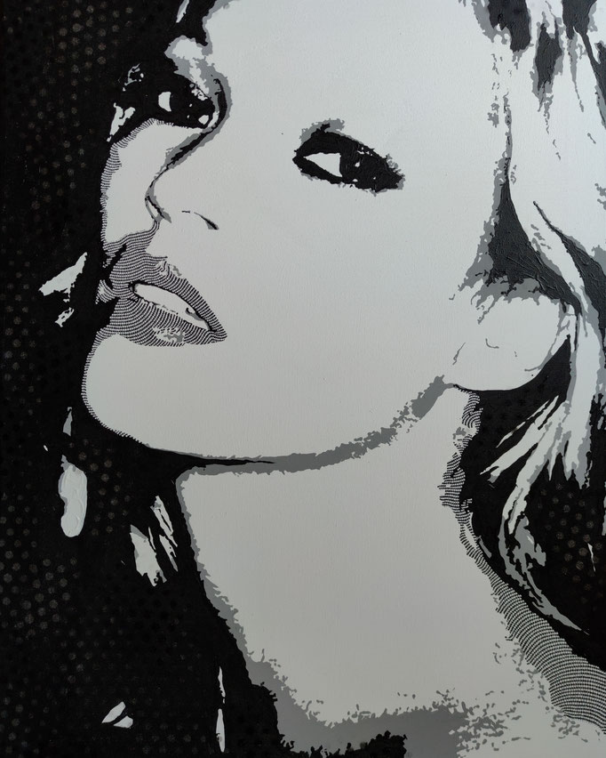Kate Moss (2022) - 80 x 60 cm - Acryl auf Leinwand - available