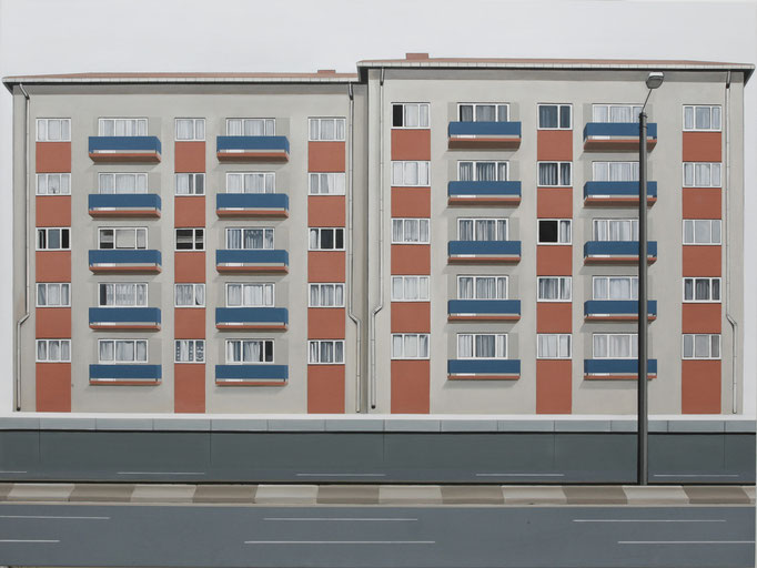 'Army Barracks' 160 x 200 cm oil on canvas, 2006.