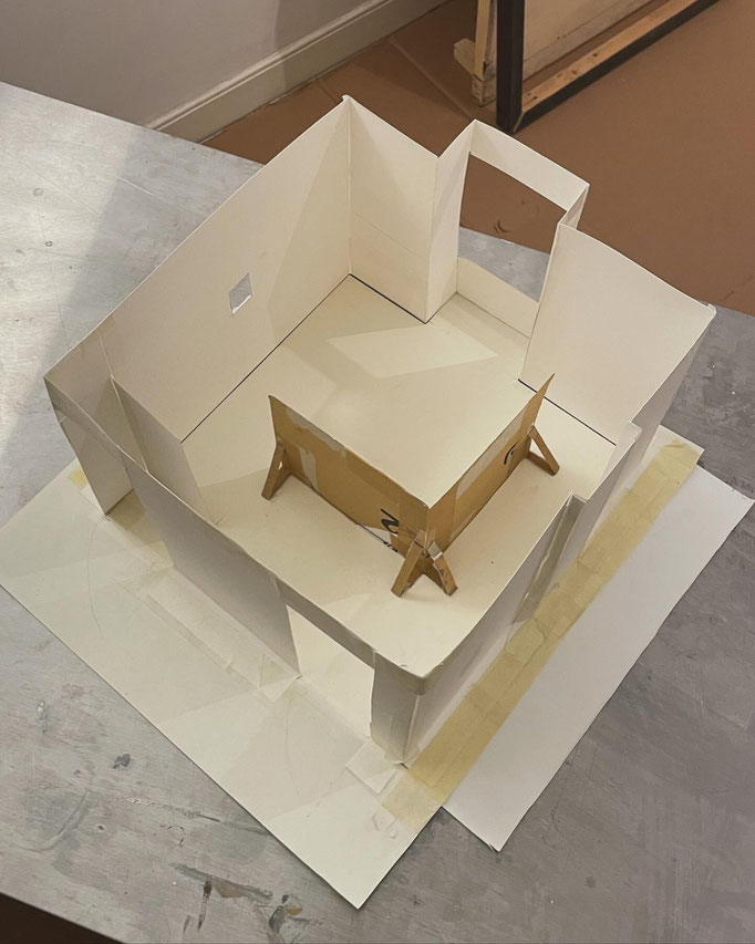 Exhibition model for Curtain Call, 2024