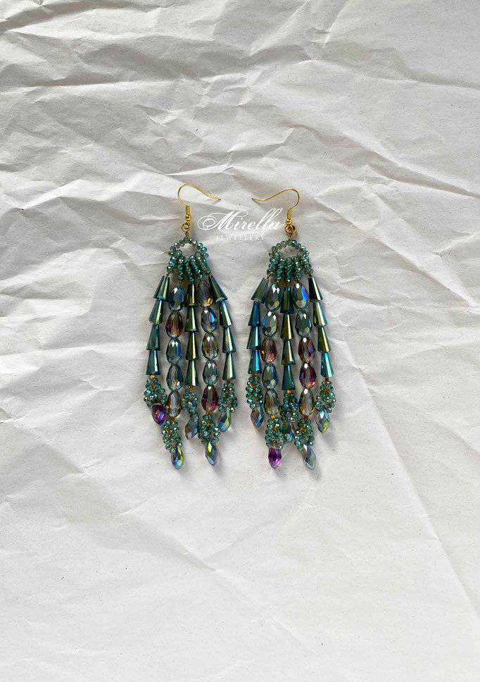 Glass earrings