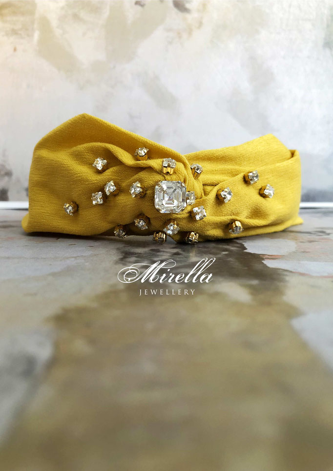 Mrs. Alameda Headband with Swarovski crystals