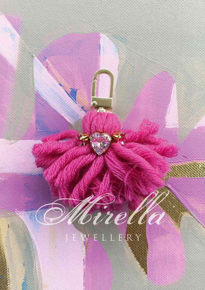 pink bag charm