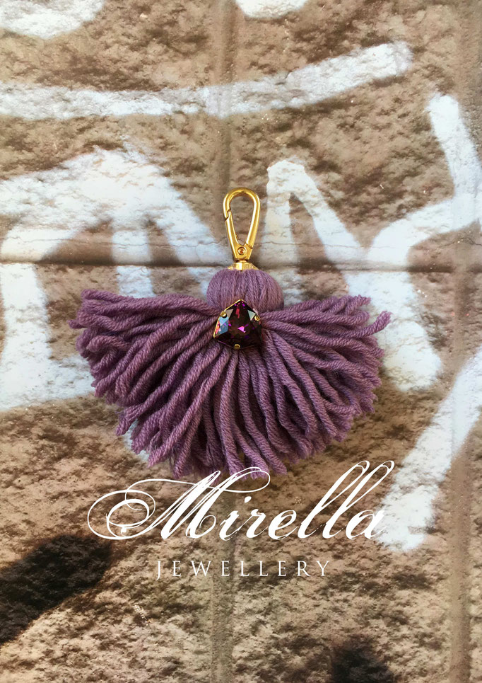 violet bag charm