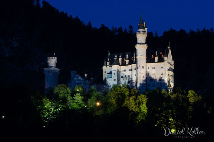 Schloss Neuschwanstein bei Nacht