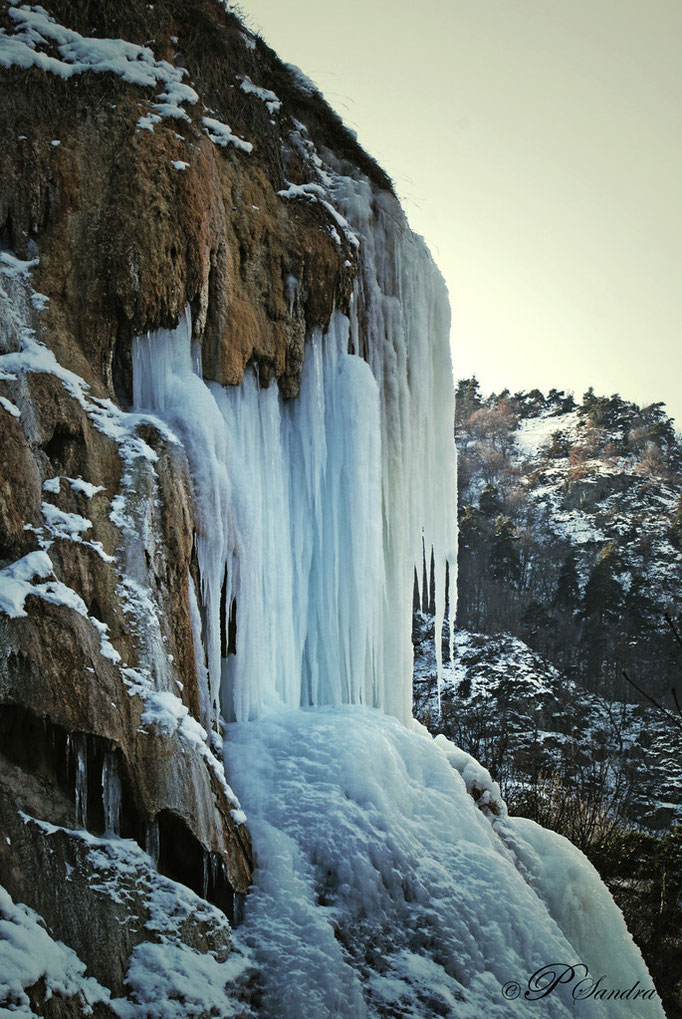 Auvergne ... La Source de la Tête de Lion , gelée ! .. 10.02.12