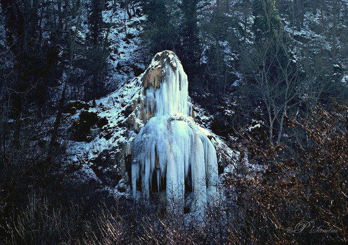 Auvergne ... La Source de la Tête de Lion , gelée !  .. 07.02.12  