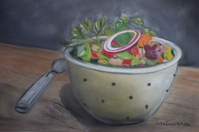 Frisch und lecker, Pastell, 20*30 cm