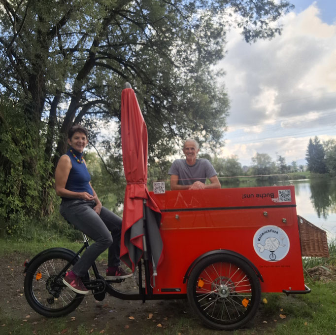 Wollmilchfisch - Ausfahrt mit dem Getränkefahrrad zum Salzachsee