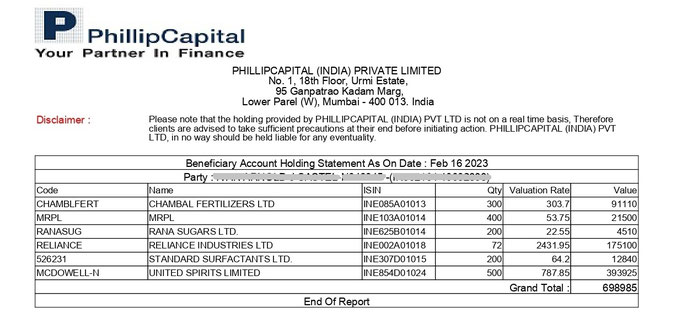 Dematerialisation of share certificates