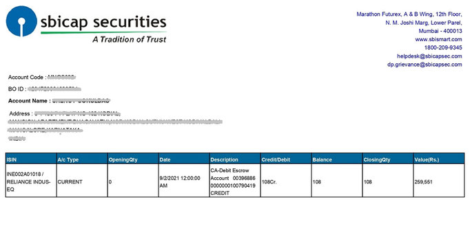 Recovery of shares from company "Suspense Account"