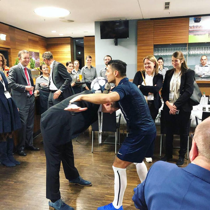Firmenfeier Fussball Freestyler