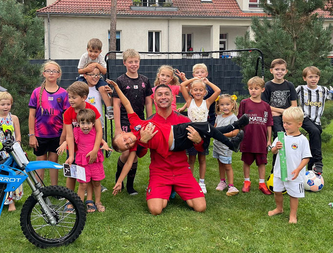 fête anniversaire football enfants