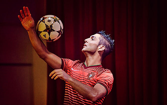 Fußballkünstler für Shows