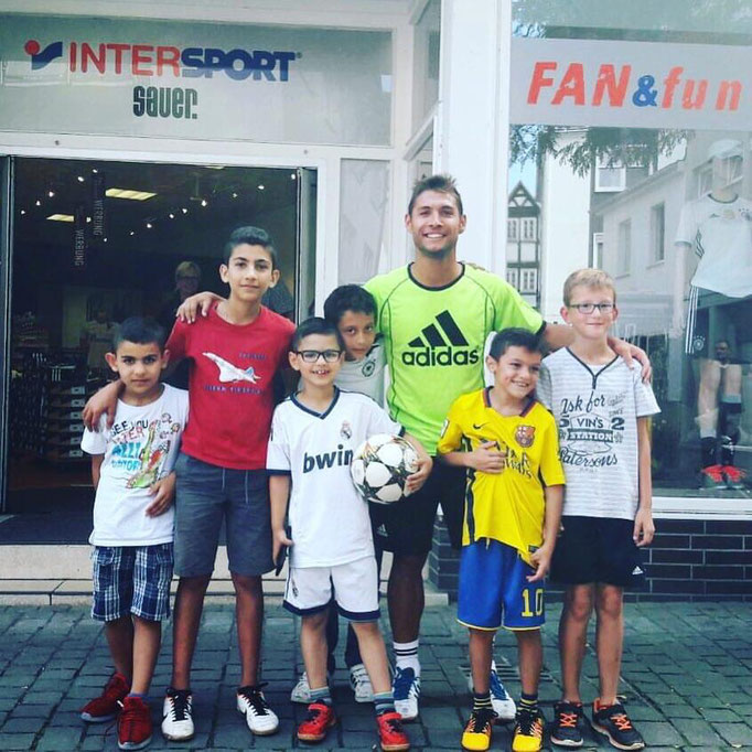 Fußball Soccerhalle Idee Geburtstagsparty Kinder